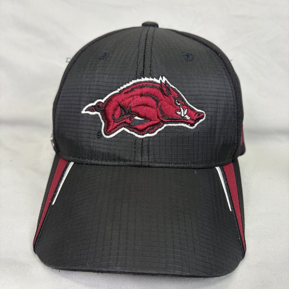 Russell Arkansas Razorbacks Hat Mens OSFA Black NCAA Ripstop Cap